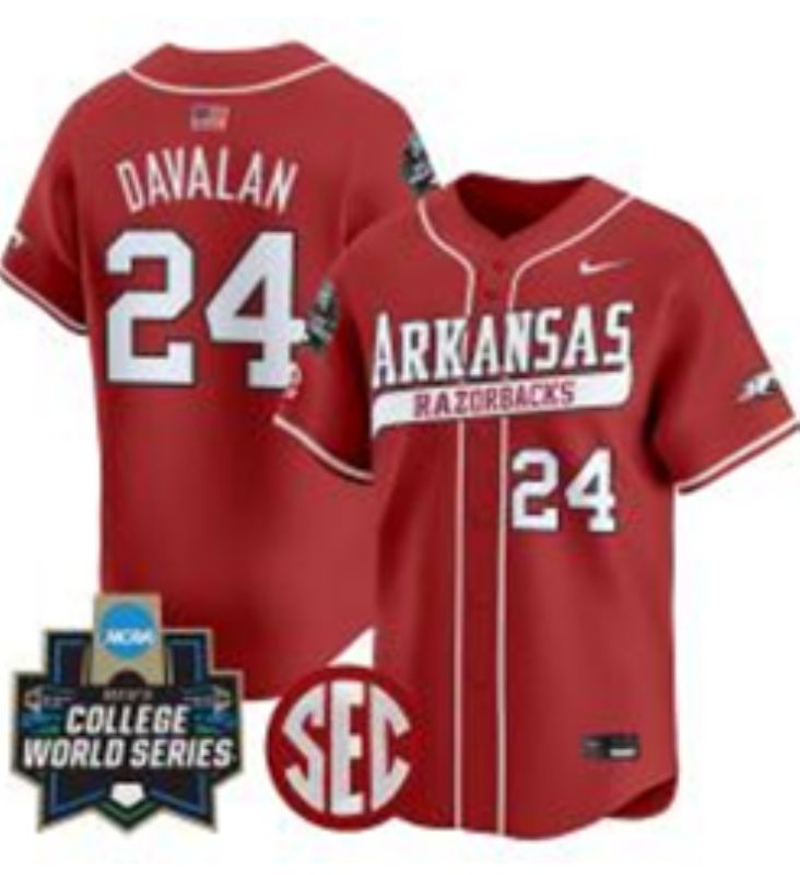 Men 2025 Alabama Crimson Tide #24 Davalan Red Nike Joint Name Nike NCAA Jersey style 2
